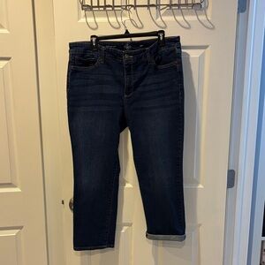 St. John's Bay Dark Wash Cropped Jeans
